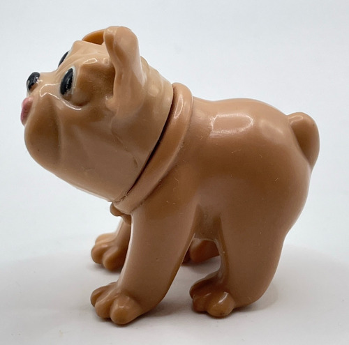 Figura De Perrito Perro Bulldog Pug Mascota De Barbie 5cms (Usado)