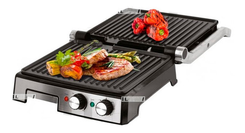 Imagen 4 de 8 de Parrilla Eléctrica De Sobremesa Plegable 2800w