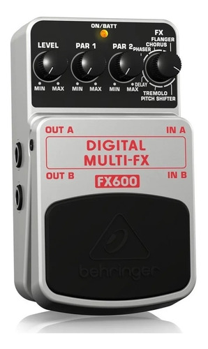 Behringer Fx600 Pedal Multiefectos Digital Para Guitarra 6pa