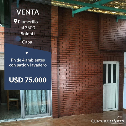 Imagen 1 de 25 de Venta De Departamento Tipo Casa En Soldati