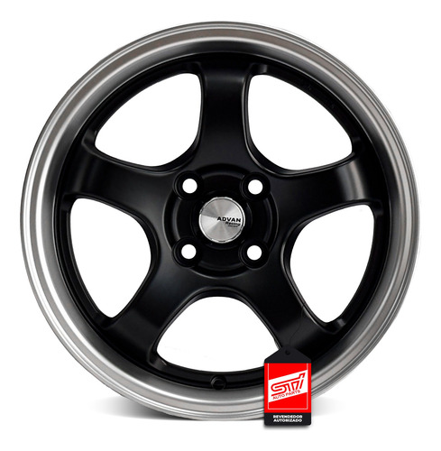 Jogo Roda 5fivex Aro 15x7 4x100 Offset 32 Preto