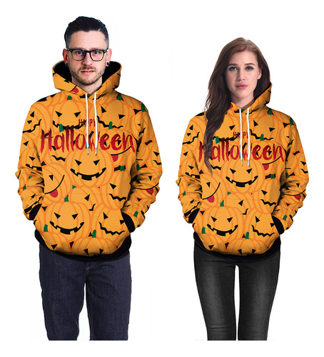Ba Sudadera Con Capucha Calabaza Callejera De Halloween