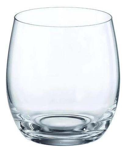 Jogo 6 Copos cristal Bohemia Crystalite Mergus Glass 410mL Uísque Whisky Água Vinho Suco