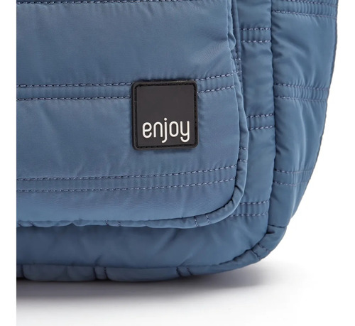 Mochila Espalda Enjoy & Smile Cambridge Color Azul Petróleo Portanotebook