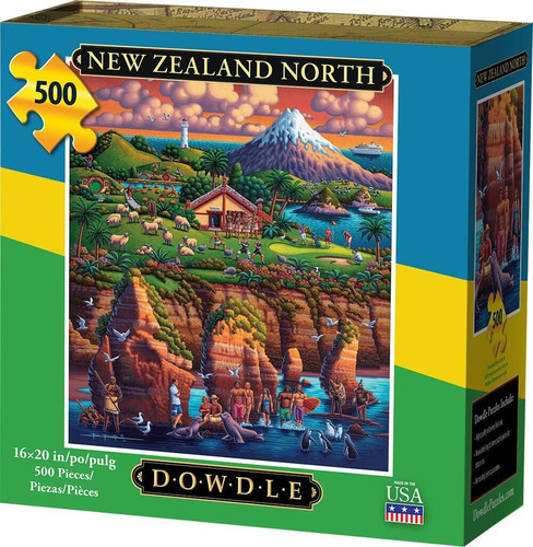 Dowdle Jigsaw Puzzle - Norte De Nueva Zelanda - 500 Piezas