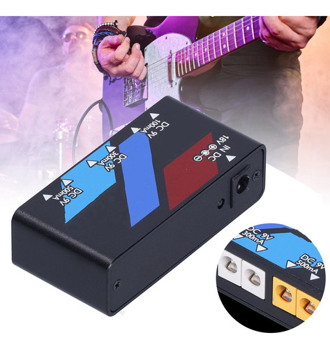 Pedal Power Supply, Tabla De Efectos Corta Para Guitarra Elé