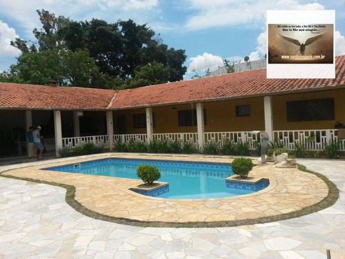 Imagem 2 de 6 de Chácara De 1000,00 M² Com 03 Dormitórios , Piscina , Churrasqueira Residencial À Venda, Monte Mor, Hortolândia. - Ch0002