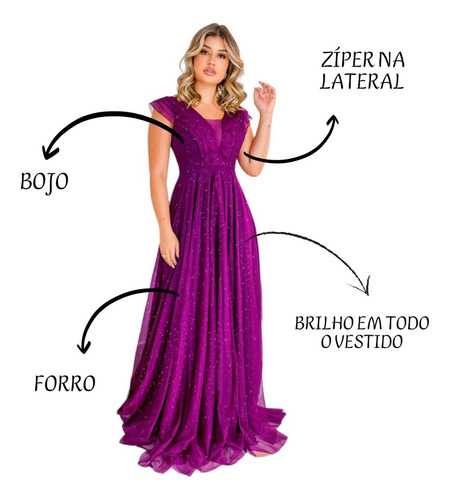 Vestidos Femininos Festa Longo Azul Serenity Madrinha Barato