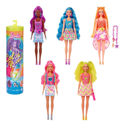 Barbie Color Reveal Muñeca Estilos Tie Dye