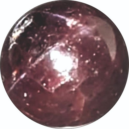 Bola Esfera De Granate Estrella Natural / Asterismo