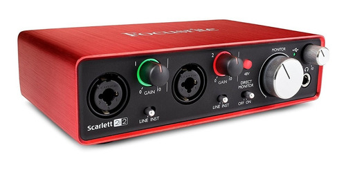 Focusrite Scarlett 2i2 Interface De Áudio Usb 24-bit 2 Gnd