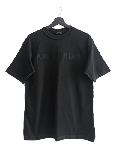 Camiseta Cuello Redondo Balenciaga Logo Hombre