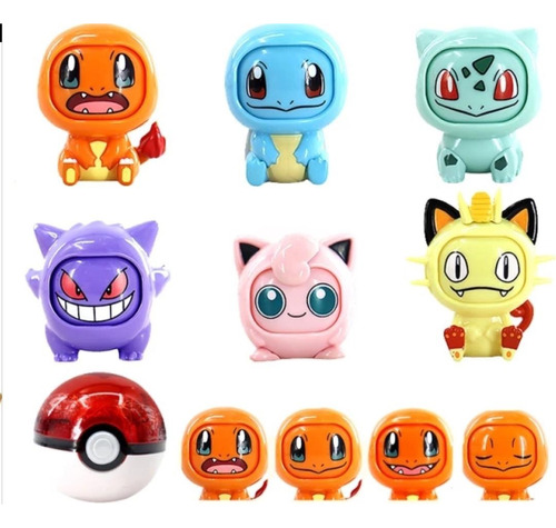 Pokémon Face Change Figuras Mini Rostros Cambiables Gengar