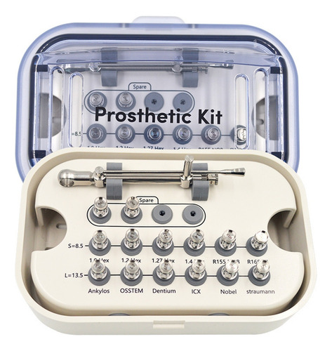 Kit Protésico Universal Para Implantes, Llave Dinamométrica,