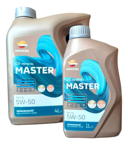 Aceite 5w50 Repsol Master Racing Full Sintético