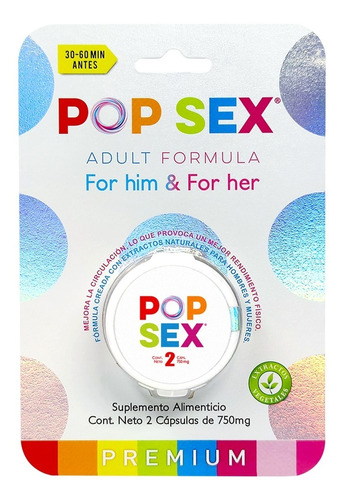 Pop Sex Para El Y Ella 2 Capsulas Blinlab 