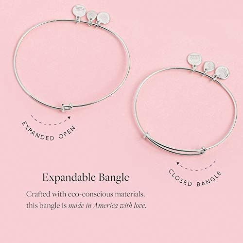 Brazalete Expandible Alex And Ani Para Mujer, Dije Con Letra
