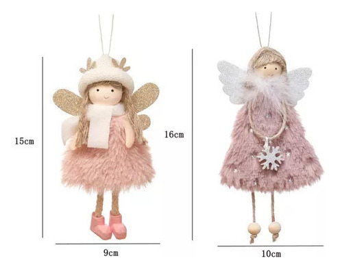 . Colgante De Muñeca De Ángel De Cuento De Hadas Con
