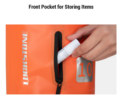 Bolsa Impermeable De 10 L/20 L Con Correas Para Deportes Ac