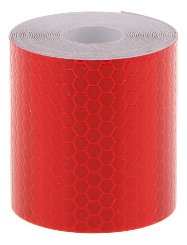 4 Etiqueta Adhesiva Cinta Reflectante Seguridad Rojo