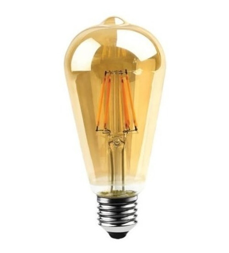 Ampolleta led Opus ST64 Carbon Campanario color blanco cálido 4W 100V/240V 2200K 400lm