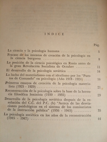 Teplov 30 Años De Psicología Soviética (Usado)