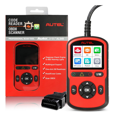 Escaner Automotriz Autel Autolink Al549 Cod Obdii Can Y Abs