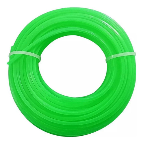 Hilo Nylon Para Orilladora 2.4mm X 15 Metros De Estrella Color Verde