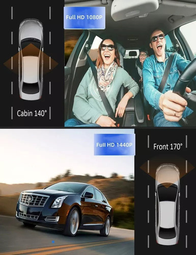 Dash Cam Wifi Dashcams Delantero Y Trasero