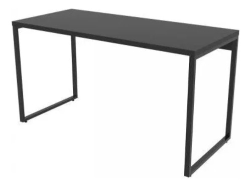 Mesa Para Escritório Office Estilo Industrial 135cm Bg Cor Preto onix Compace Kuadra