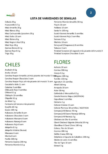 Paquete De 20 Sobres Entre 150 Variedades A Escoger