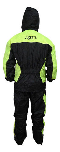 Impermeable Jackets Negro/amarillo Set (2pz) Talla 2xl Ms