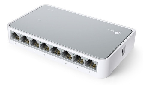 Imagen 3 de 6 de Switch 8 Puertos Tp Link 10/100 Mbps Internet Pc