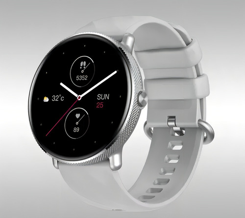 Relógio Zeblaze Smartwatch Gtr 3 Pro Gold Champanhe Bisel Prateado