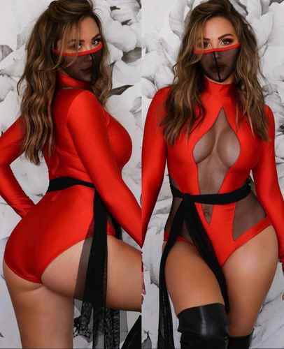 Disfraz De Ninja Guerrera Para Mujer Ideal Para Halloween O Fiesta Temática