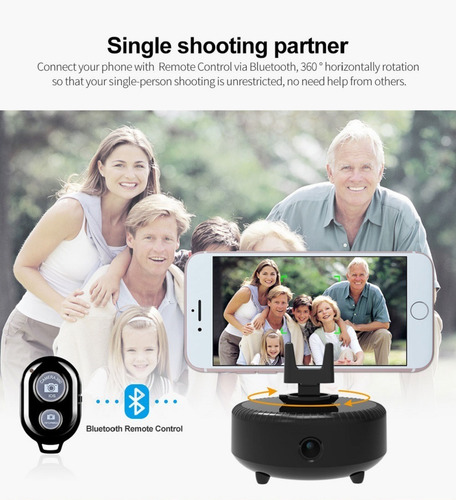 Imagen 5 de 7 de Soporte Celular Con Seguimiento Facial 360° Selfie Trípode