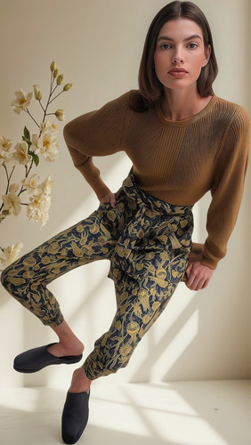 Pantalón Alika María Cher Estampado T2 C/cinto