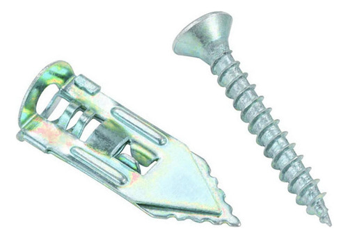 Kits De Ancoragem De Drywall 12x40mm Parafusos Prateados