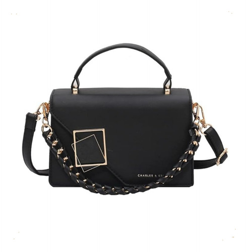 Cartera De Mujer Mini Bag Rigida Cadena Calidad Cuero Pu