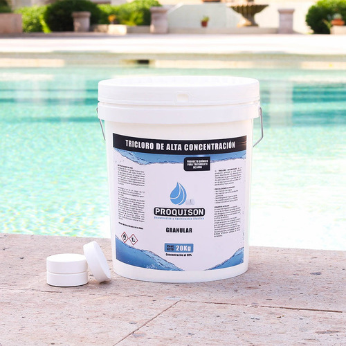 Cubeta Tricloro 20 Kg Tabletas Al 90% Alberca Envio Gratis