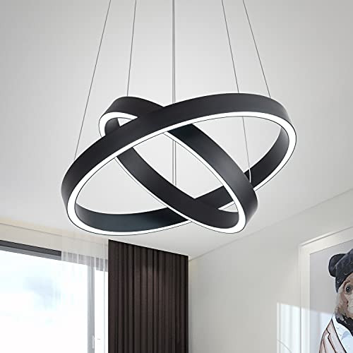 Lámpara Colgante Led Modern, Contemporánea, 1 Aro, 23.6'',