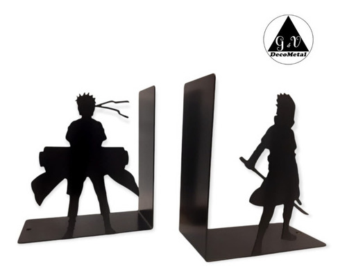 Imagen 5 de 8 de Sujeta Libros Naruto Y Sasuke Decometal Gv