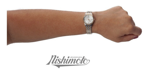 Relógio Champion Feminino Misto + Colar Brinco Prova D'agua