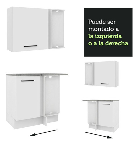Mueble De Cocina Integral Esquinero 399cm Agata Madesa 02 B