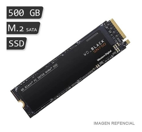 Ssd M.2 2280 Sn750 Nvme Western Digital Black 500gb Gen3 Pcl