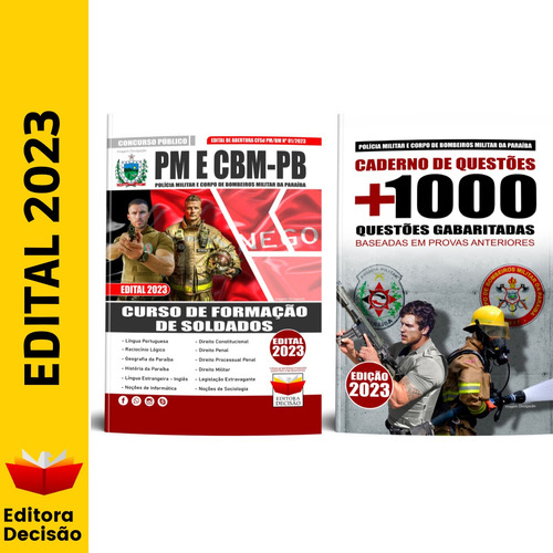 Concurso Kit Apostila + Questões - Concurso Curso De Formação De Soldados Pm Pb / Cbm Pb Atualizada