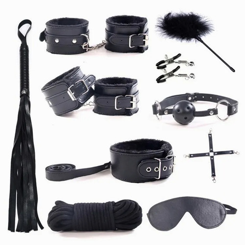 10-piece Masochist Adjustable Nylon Black