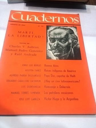 Revista Cuadernos 75 Con Jorge Juis Borges, Buenos Aires