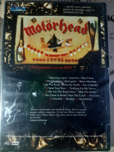 Dvd Motorhead, Birthday Party. 1985.