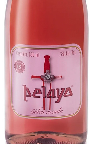 Pack De 12 Sidra Pelayo Rosada 690 Ml